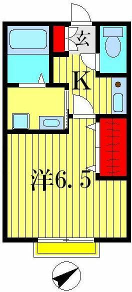 ヴィープラース 105｜東京都葛飾区白鳥２丁目(賃貸アパート1K・1階・23.40㎡)の写真 その2