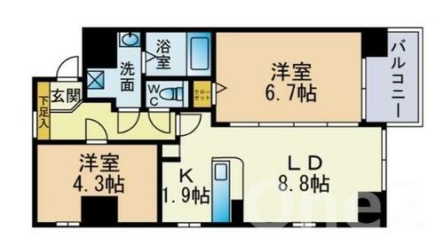 同じ建物の物件間取り写真 - ID:240028590795