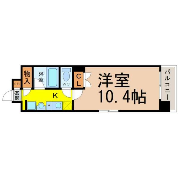 レージュＡｓａｎｏ｜愛知県名古屋市守山区新守山(賃貸マンション1K・3階・31.26㎡)の写真 その2