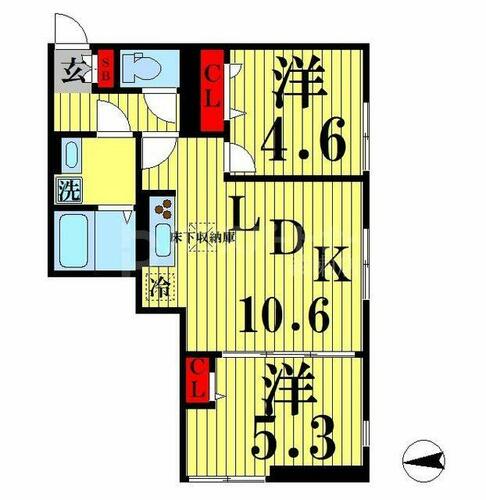 同じ建物の物件間取り写真 - ID:213101519415