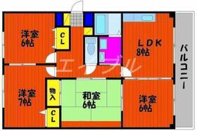 下中野グランヴェールⅡ  ｜ 岡山県岡山市北区下中野（賃貸マンション4LDK・3階・78.16㎡） その2