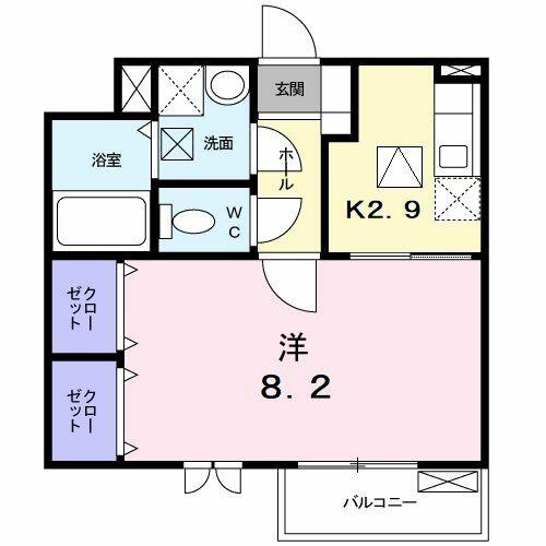 セレーノ｜東京都昭島市玉川町３丁目(賃貸アパート1K・1階・30.15㎡)の写真 その2