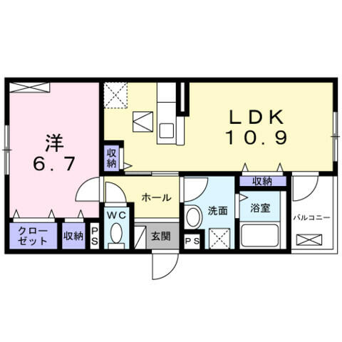 モデルノ　ケマ｜兵庫県尼崎市瓦宮１丁目(賃貸アパート1LDK・1階・44.72㎡)の写真 その2