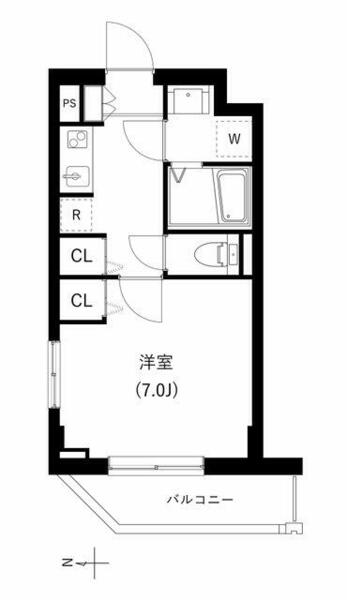 東京都文京区関口１丁目(賃貸マンション1K・4階・25.34㎡)の写真 その2