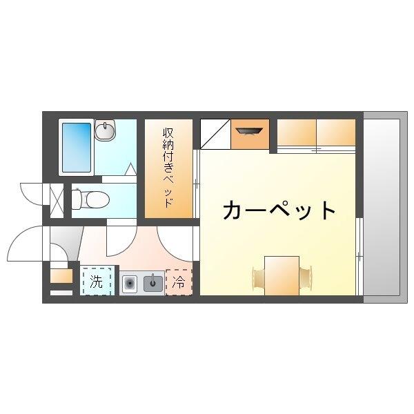 レオパレス松島中前 304｜沖縄県那覇市古島２丁目(賃貸マンション1K・3階・23.48㎡)の写真 その2