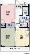 オウクレスト川添 203 ｜ 愛知県岩倉市神野町川添（賃貸アパート2DK・2階・44.71㎡） その2