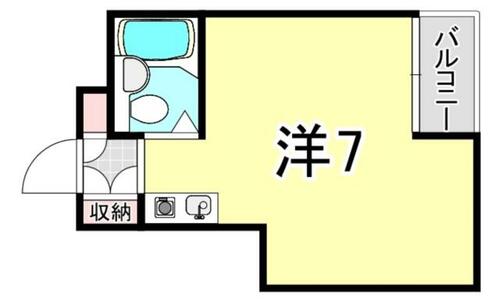 兵庫県西宮市馬場町（マンション）の賃貸物件の間取り