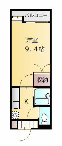 オリエンタル黒髪 207｜熊本県熊本市北区黒髪７丁目(賃貸マンション1K・2階・25.90㎡)の写真 その2