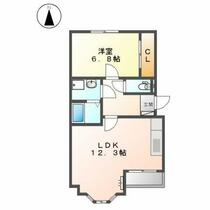 ヴィラ　ファシリーテ  ｜ 岐阜県本巣市政田（賃貸アパート1LDK・1階・45.68㎡） その2