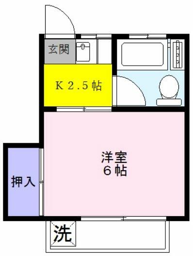 中村荘 202｜東京都調布市仙川町３丁目(賃貸アパート1K・2階・19.80㎡)の写真 その2