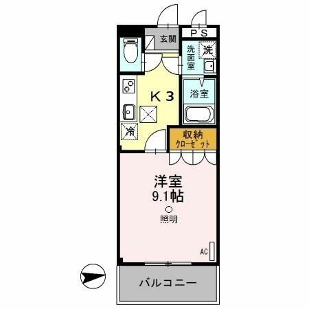 埼玉県行田市大字長野(賃貸アパート1K・1階・29.75㎡)の写真 その2