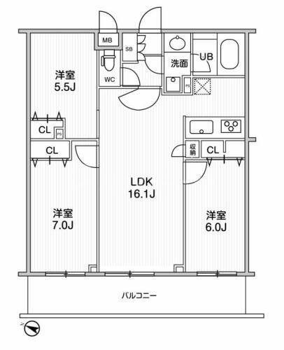 同じ建物の物件間取り写真 - ID:213101662497