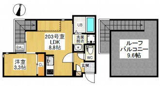 ＧＲＡＮＤＴＩＣ青山｜愛知県名古屋市瑞穂区彌富通４丁目(賃貸アパート1LDK・2階・29.92㎡)の写真 その2