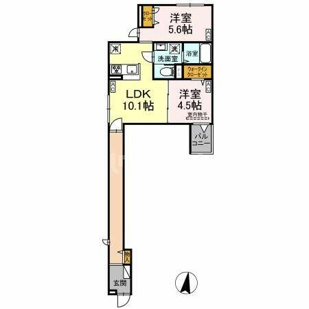 同じ建物の物件間取り写真 - ID:213101644603