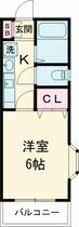 オリエンタルドミール 106 ｜ 東京都三鷹市井口４丁目（賃貸アパート1K・1階・20.05㎡） その2