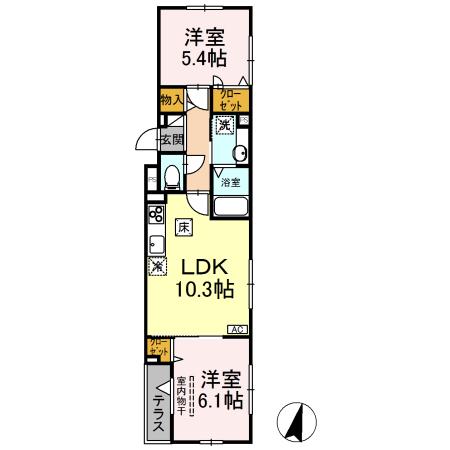 同じ建物の物件間取り写真 - ID:213106092165