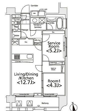 プライマル新宿若松町 1305｜東京都新宿区若松町(賃貸マンション1SLDK・13階・56.56㎡)の写真 その2