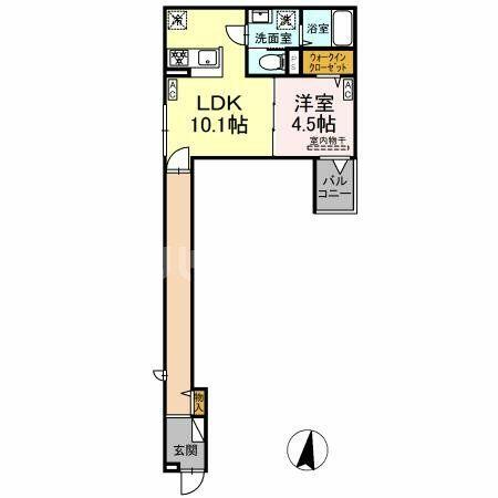 同じ建物の物件間取り写真 - ID:213101644976