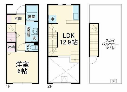 同じ建物の物件間取り写真 - ID:214055878826