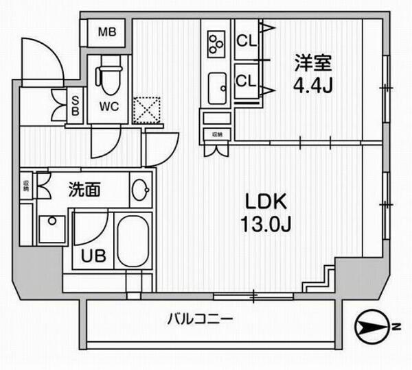 ジェノヴィア浅草橋Ⅱスカイガーデン 903｜東京都台東区鳥越１丁目(賃貸マンション1LDK・9階・43.70㎡)の写真 その2