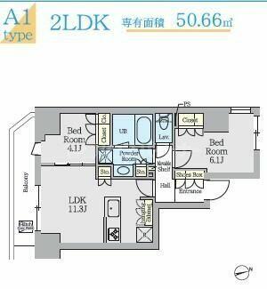 同じ建物の物件間取り写真 - ID:213101709033