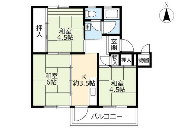 ＵＲ鳴子 0810404｜愛知県名古屋市緑区鳴子町１丁目(賃貸マンション3K・4階・45.38㎡)の写真 その1