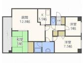 札幌市中央区南十二条西２２丁目 3階建 築38年のイメージ