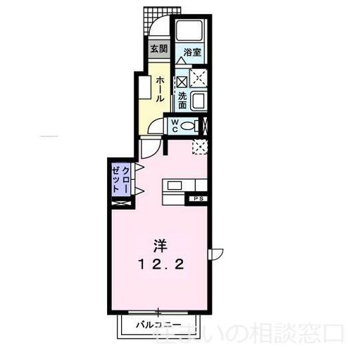 愛知県岡崎市緑丘２丁目（アパート）の賃貸物件の間取り