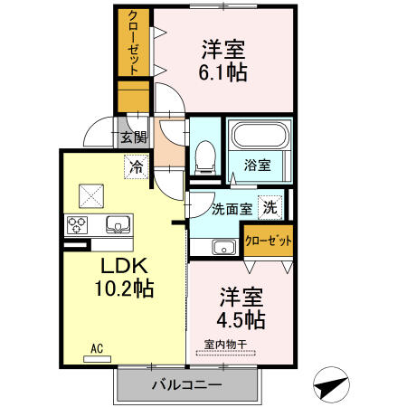 同じ建物の物件間取り写真 - ID:244003683100