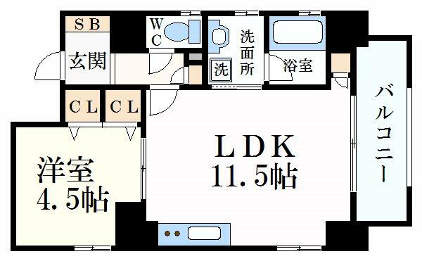 アンゼン十二所前｜兵庫県姫路市忍町(賃貸マンション1LDK・3階・44.61㎡)の写真 その2