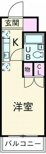 トーコービル 404｜東京都国立市富士見台２丁目(賃貸マンション1R・4階・20.59㎡)の写真 その2