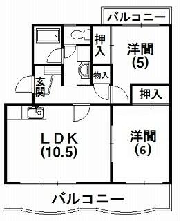 ソレイユ向平 301｜静岡県浜松市中央区富塚町(賃貸マンション2LDK・3階・49.50㎡)の写真 その2