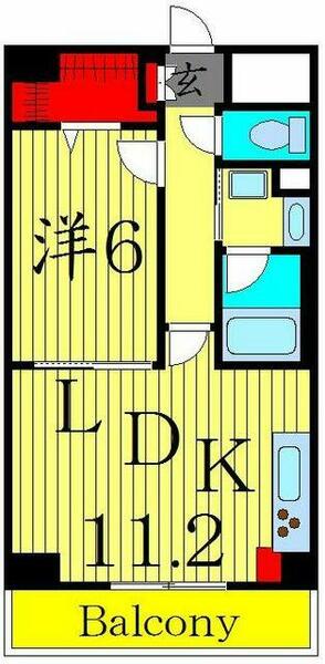 ベル　エポック 402｜東京都足立区梅田７丁目(賃貸マンション1LDK・4階・42.14㎡)の写真 その2