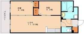 グレイスヒル  ｜ 福岡県糸島市篠原東３丁目（賃貸マンション2LDK・2階・44.50㎡） その2