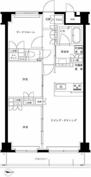 東京都練馬区南大泉１丁目(賃貸マンション2SLDK・2階・60.40㎡)の写真 その2