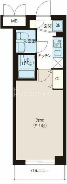 レオーネ志村坂上 202｜東京都板橋区坂下１丁目(賃貸マンション1K・2階・25.80㎡)の写真 その2