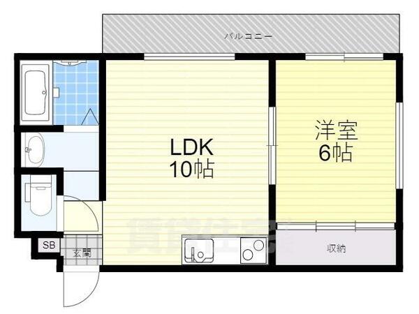 プルミエール千山｜大阪府門真市御堂町(賃貸マンション1LDK・3階・36.45㎡)の写真 その2