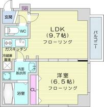 北海道札幌市中央区南二条西２７丁目（賃貸マンション1LDK・2階・39.22㎡） その2