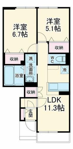 同じ建物の物件間取り写真 - ID:211047079592