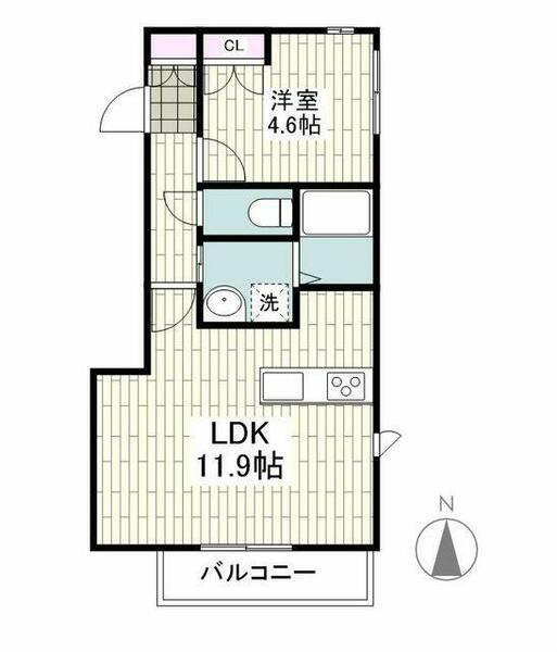 リベルテ鎌倉｜神奈川県鎌倉市大町１丁目(賃貸マンション1LDK・2階・41.10㎡)の写真 その2