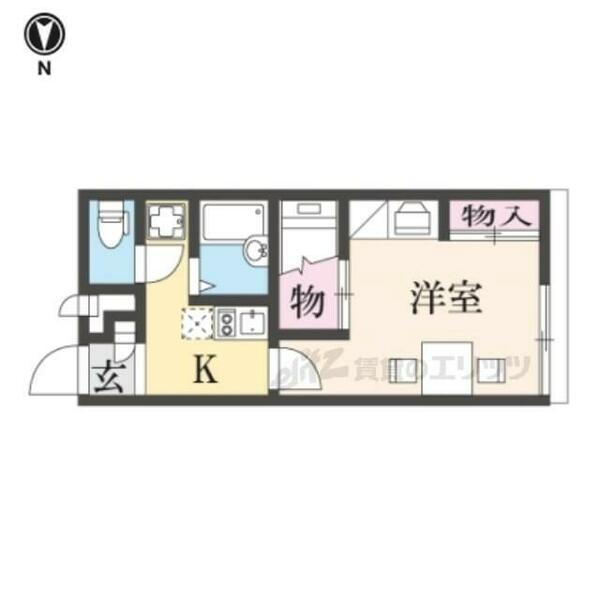 レオパレスビクトアール法隆寺 207｜奈良県生駒郡斑鳩町法隆寺南３丁目(賃貸アパート1K・2階・23.18㎡)の写真 その2