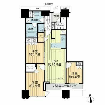 同じ建物の物件間取り写真 - ID:213103432125