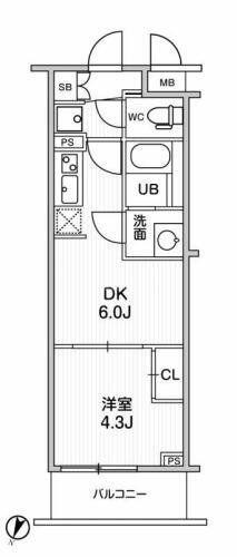 ＬＩＭＥ　ＲＥＳＩＤＥＮＣＥ　ＨＩＫＩＦＵＮＥ 503｜東京都墨田区東向島１丁目(賃貸マンション1DK・5階・25.96㎡)の写真 その2