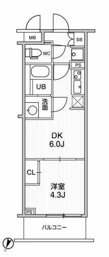 ＬＩＭＥ　ＲＥＳＩＤＥＮＣＥ　ＨＩＫＩＦＵＮＥ 304｜東京都墨田区東向島１丁目(賃貸マンション1DK・3階・25.96㎡)の写真 その2