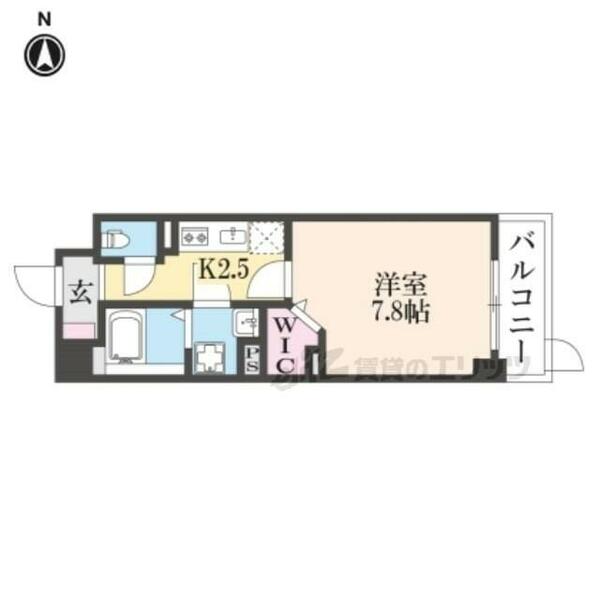 エバーハイム畝傍 307｜奈良県橿原市葛本町(賃貸マンション1K・3階・28.21㎡)の写真 その2