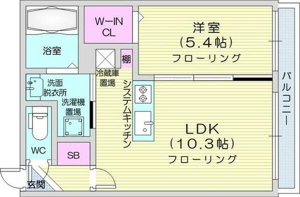 北海道札幌市中央区南四条東５丁目(賃貸マンション1LDK・4階・36.36㎡)の写真 その2