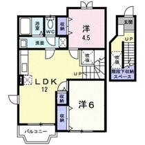 佐賀県鳥栖市弥生が丘５丁目（賃貸アパート2LDK・2階・58.53㎡） その2