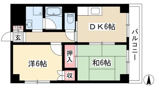 同じ建物の物件間取り写真 - ID:223032460980