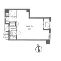 ルネパルティーレ汐留 606 ｜ 東京都港区東新橋２丁目（賃貸マンション1K・6階・53.47㎡） その1