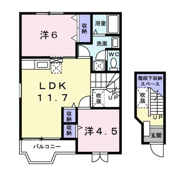 ペリプエストＩ番館｜大阪府堺市中区土塔町(賃貸アパート2LDK・2階・58.12㎡)の写真 その2